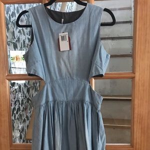 FC Jeans Denim dress with side cut outs.